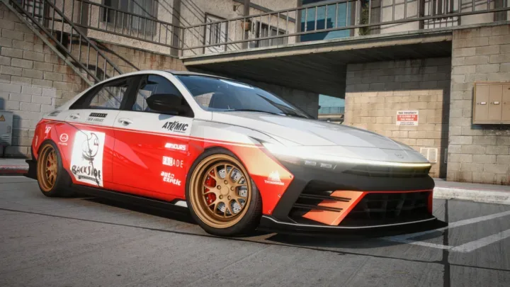 Bollokan Elantra N Pack with CTX Widebody for FiveM