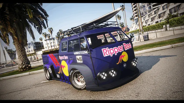 Surfer FDR: Rear-Engine Drift Van Edit for FiveM
