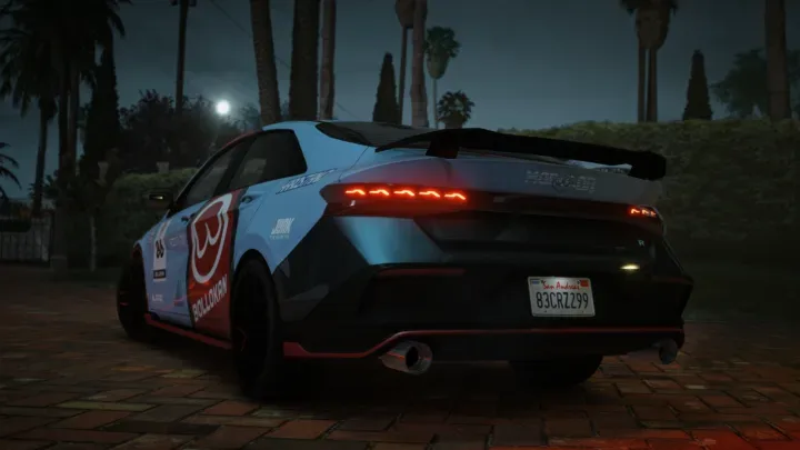 Bollokan Elantra N Pack with CTX Widebody for FiveM