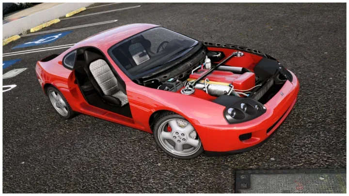 Dinka Jester RZ FiveM Supra Car with 49 Tuning Parts