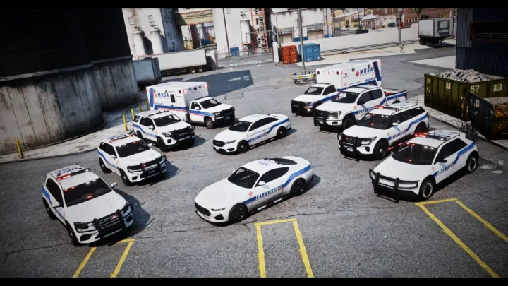 FiveM EMS Vehicle Pack: 10 Scratch-Made Cars