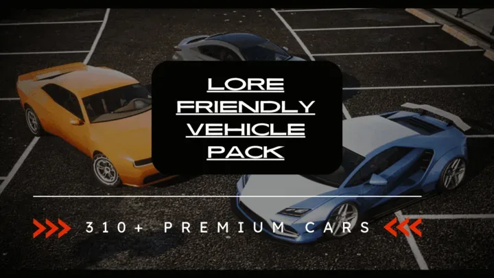 FiveM Lore Friendly Vehicle Pack | 310+ Cars | Complete Bundle